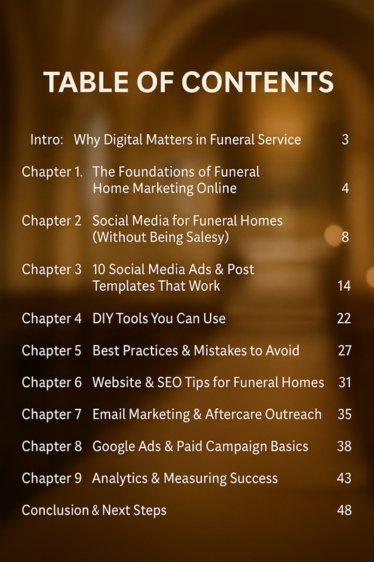 DIY Digital & Social Media Marketing for Independent Funeral Homes (eBook)