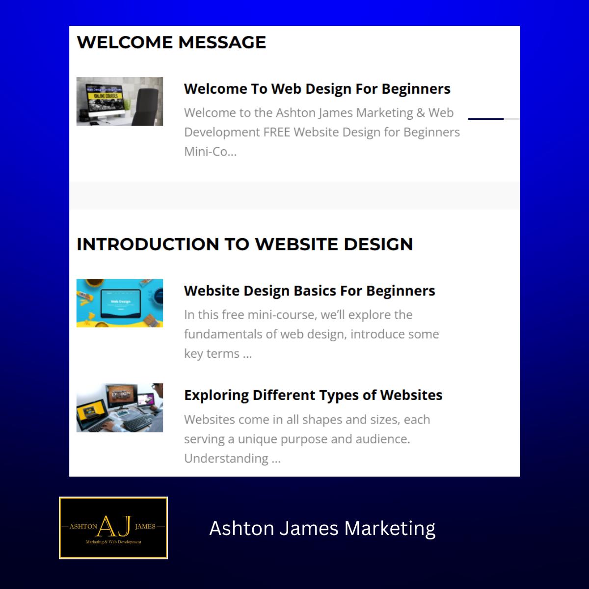 Web Design Course for Beginners | SEO Course for Beginners | Website SEO