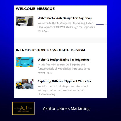 Web Design Course for Beginners | SEO Course for Beginners | Website SEO