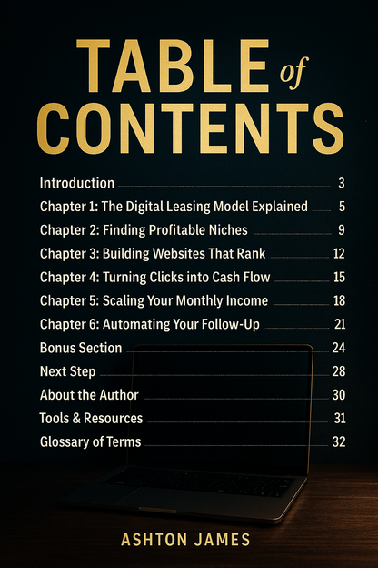 The Digital Goldmine eBook – Build, Rank & Rent Digital Assets for Passive Income