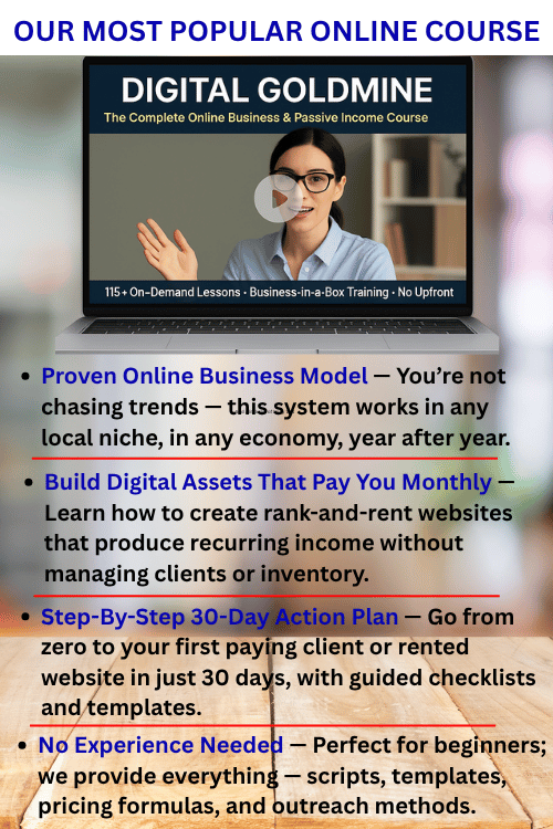 Best Digital Marketing Course | Online Business-In-A-Box | Earn Passive Income With A Proven Blueprint